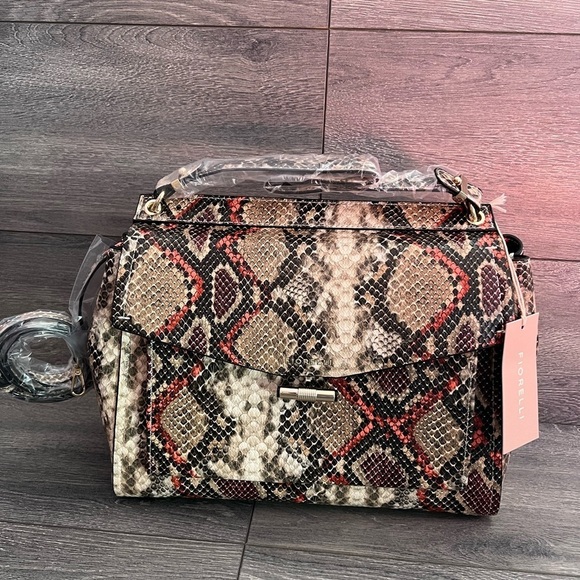 Fiorelli Flynn Satchel in Snake Emboss bag - Picture 2 of 11